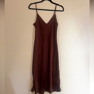 Wilfred Burgundy Slip Dress
